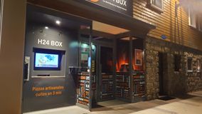 kiosque à pizzas ouvert la nuit