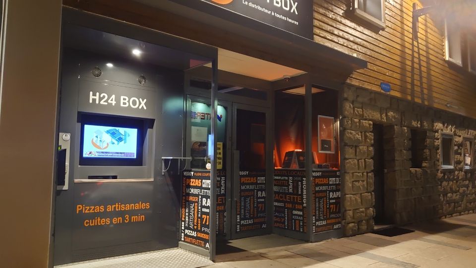 kiosque à pizzas ouvert la nuit